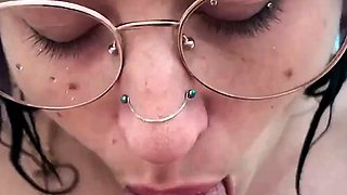 blowjob to the guy at the pool in Marseille - Voyeur POV