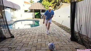 Soccer Stepmom Raissa Bellini Scores Huge Cumshot Victory by Pounding Stepson in Hardcore Hentai