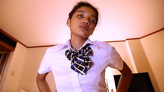 JohnTronX - Banging Asian babe in a school uniform