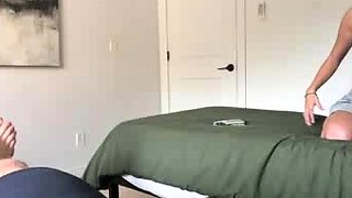 Wrestling with my stepsis and accidentally cum inside her