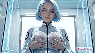Passionate lab android gets slow doggy and steamy facial (AI-Generated)
