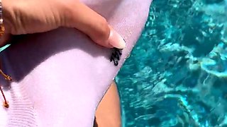 Flexible foot fetish masturbating with feet and hands