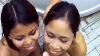 Two Thai Amateurs in a Steamy Threesome