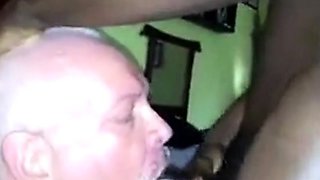 Black Bear Cub Takes on Daddy