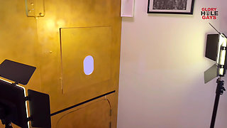 Daddy cock gets fucked at gloryhole