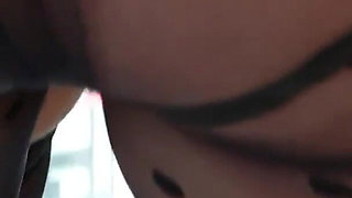 Doggy-style lesbian fuck