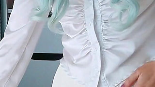 Stepmommy Wets Her Blouse and Yoga Pants in the Shower