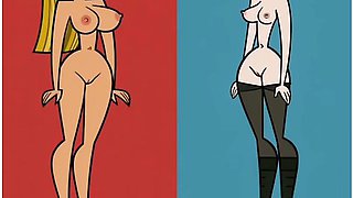 Ai Animation - Lindsay And Gwen From Desperate Heroes Island Cartoon