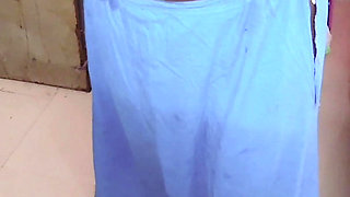 Desi Tamil Wife Renu Wet Nude Body Towel Dry & Slow Saree Dressing Tease! Indianhotwifex