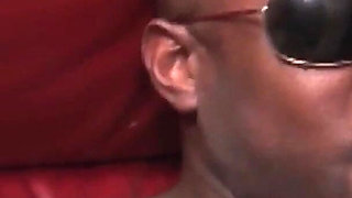 Group party with ebony Imani Rose and Simone Taylor with shaved pussies spread legs to enjoy pussies with multiple cocks