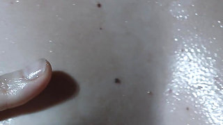 I Get on My Knees and Fuck His Cock with My Oiled Tits
