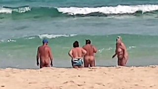 Naked in the Sea with the Girls!