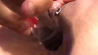 Amber Leah's first porn a slut with shaved pussy and red hair searches for sex toys and fingers herself