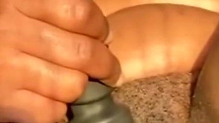 Stimulating My Clit with Powerful Wand Vibrator Cumming Hard