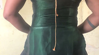 shiny silky crossdresser outfit suit salwar desi