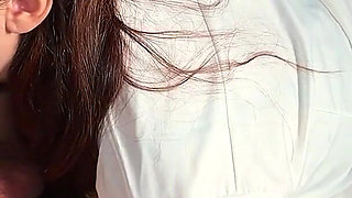 Asian Office Girl Cheating Boss Explodes in the Office