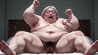 Fat BBW Hairy Bush Masturbation - Wet Hairy Pussy Rubbing & Creamy Orgasm