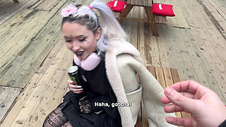 Flexible Alt E-girl Sucks for Energy Beverage and Takes Deep Anal Creampie in Insane Positions