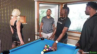 Cuckold Sessions - 3 Cocks for Frenchy & a Strap-on for Her Cuck