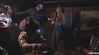Kimmy Granger's Wild Threesome Passion Explodes in Western Heat