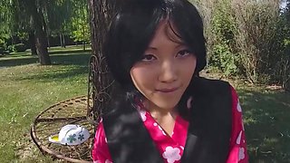 VRCosplayX Demon Slayer Mai Thai As Yaiba Makomo Became Hot And Lustful As Much As She Is Dangerous Part 1