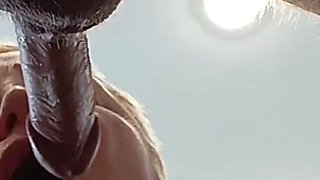 I Fuck My Neighbor in the Mouth in the Kitchen and Cum