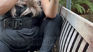Good Morning Goddess Morning Smoke Break Sexy Leggings in Thick Thunder Thighs & Michael Kors Patent Pumps