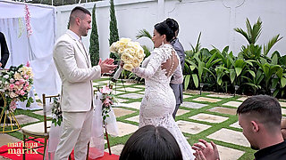 The Martix Wedding Chapter Iv - Mariana Fucks the Priest in a Bathroom After Getting Married