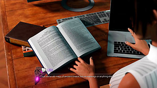 Croft Adventures  Hentai Game Parody  Ep.7 Big Black Cock Titjob and 3some with the Librarian and Bwc!