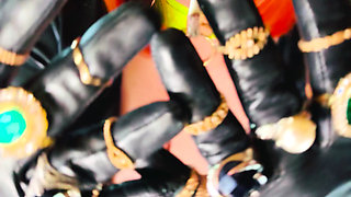 Who Doesn't Love This British Tart Smoking For You In Leather Gloves & Rings! Tina Snua Smoker