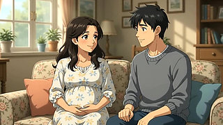 Stepson seduce her pregnent stepmom and creampie in her big ass