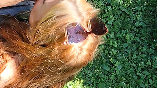 Amature hot  milf cucked and fucked by bwc outdoors creampied while the neighbors watch.